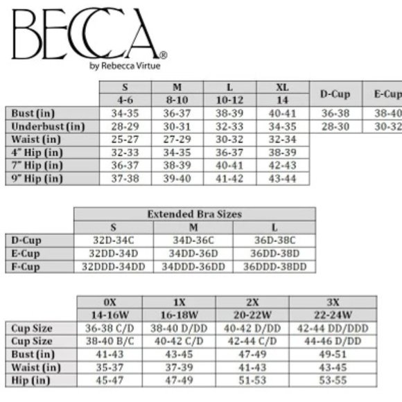 Becca one piece swimsuit size 1X - Picture 7 of 7